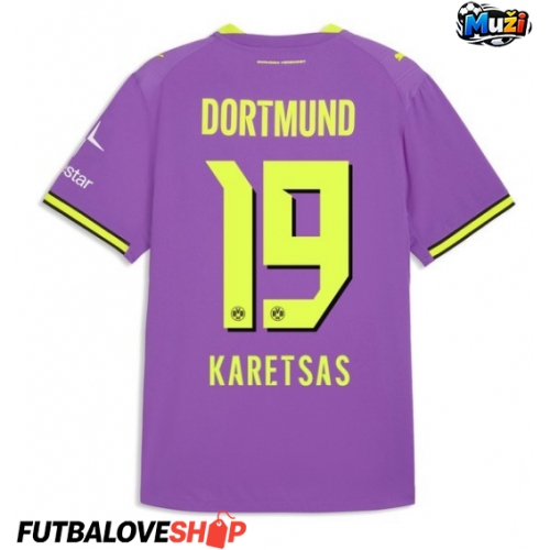 Dres Borussia Dortmund Konstantinos Karetsas #19 Tretina 2026-27 Krátky Rukáv